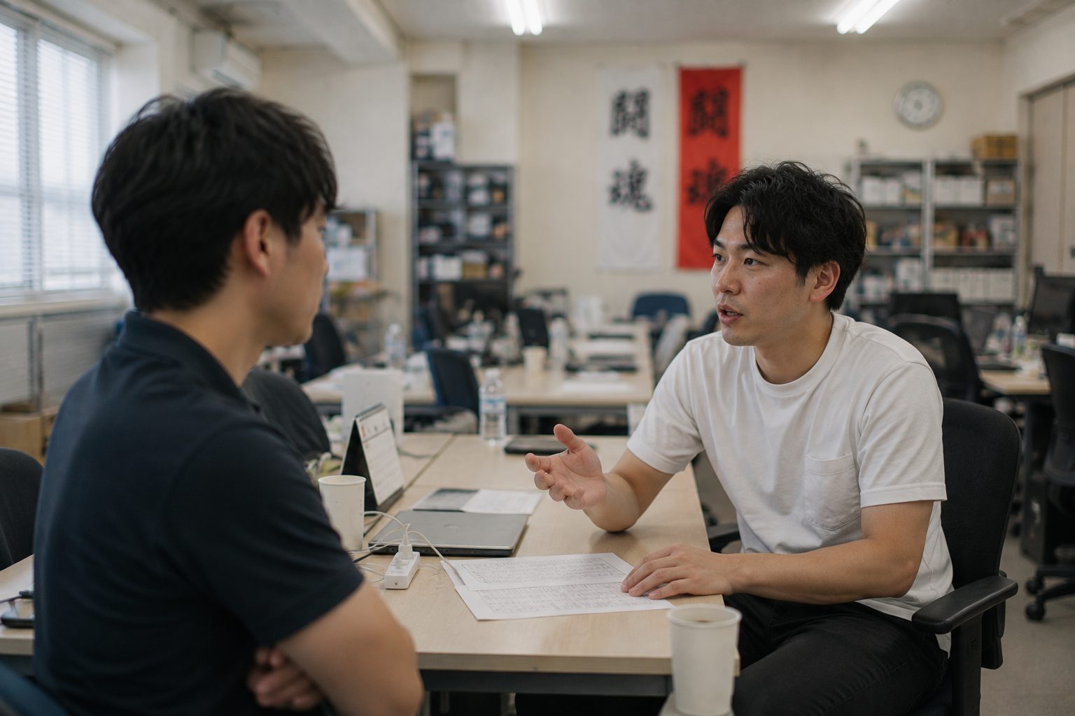 事務所でのロールプレイング